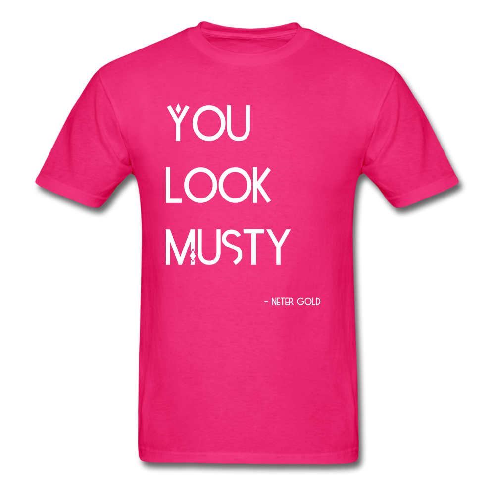 Men's T-Shirt You Must Be... Musty - Men's T-Shirt - Neter Gold - fuchsia / S - NTRGLD