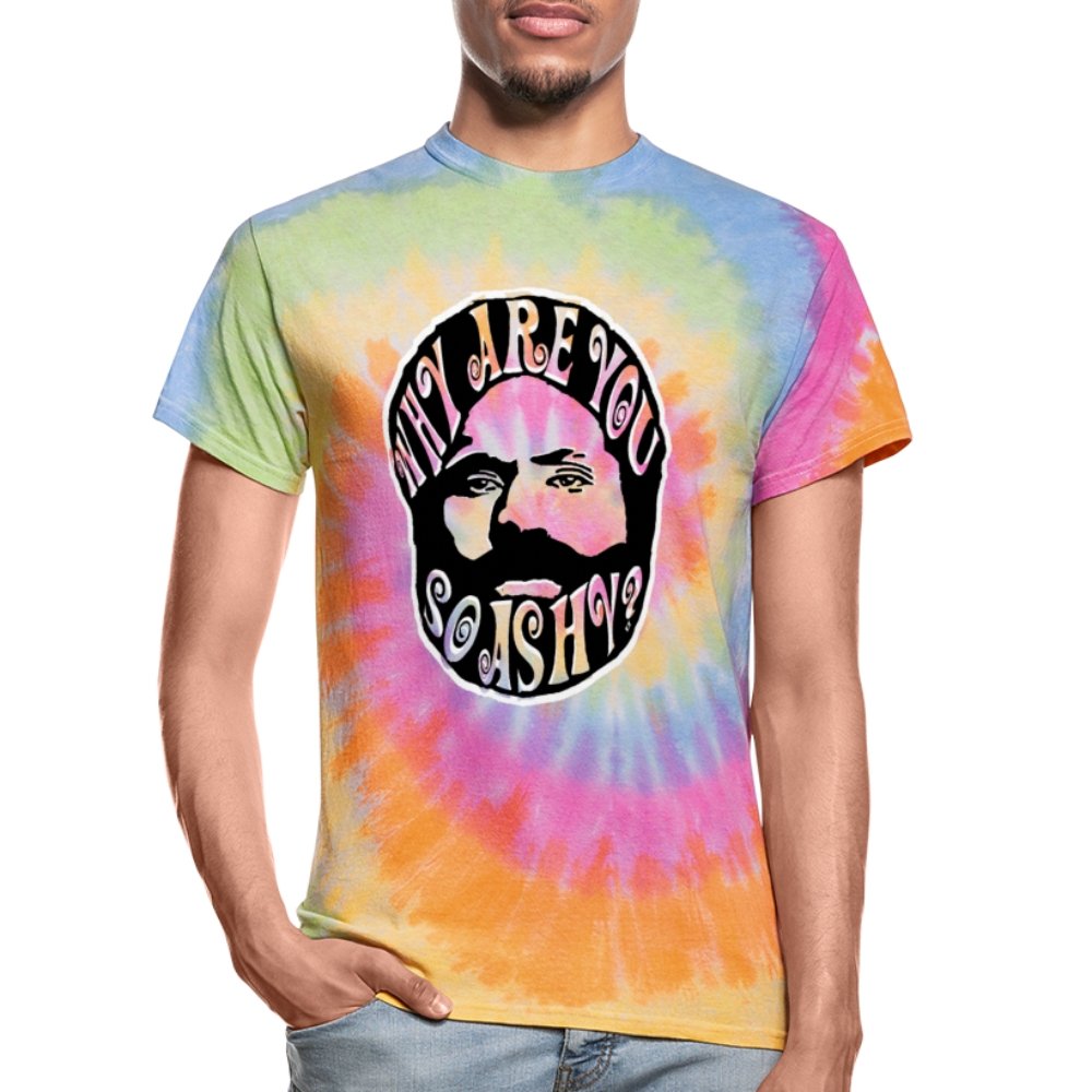 Unisex Tie Dye T-Shirt | Dyenomite 200CY Why Are You So Ashy? - Tie Dye T-Shirt - Neter Gold - rainbow / S - NTRGLD