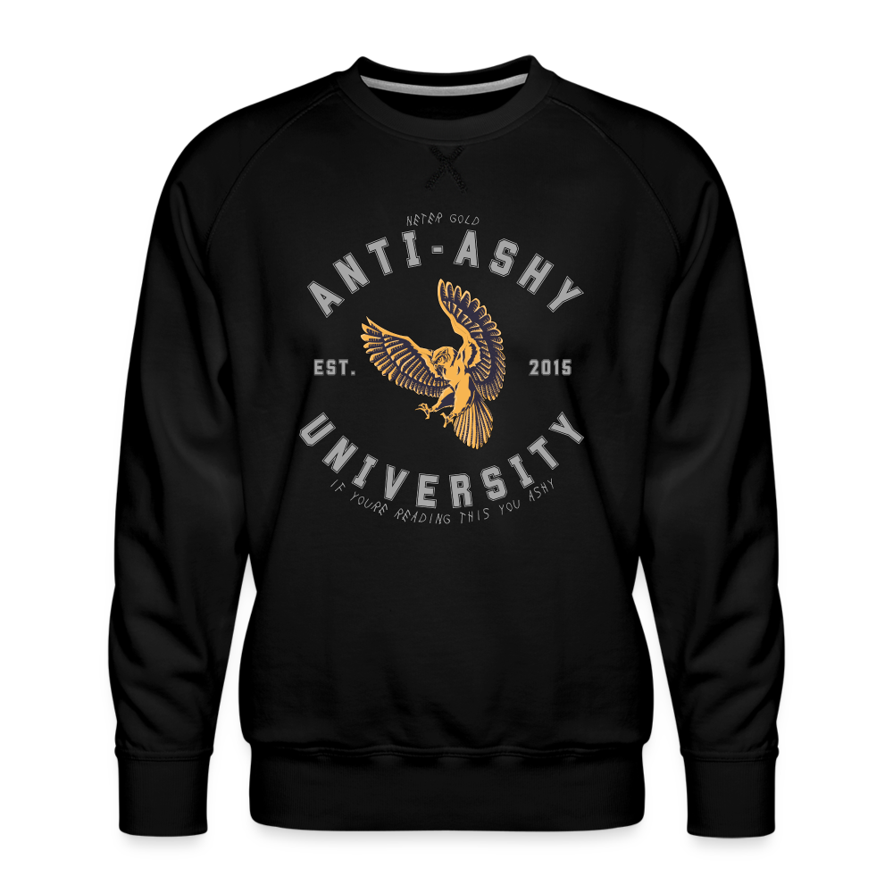 ANTI-ASHY UNIVERSITY (Gray) - Men’s Crewneck - black