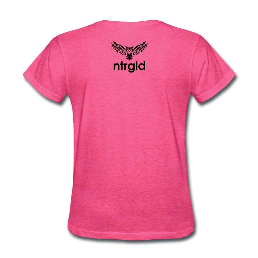 Women's T-Shirt Ashy Definition (black) - Women's T-Shirt - Neter Gold - heather pink / S - NTRGLD
