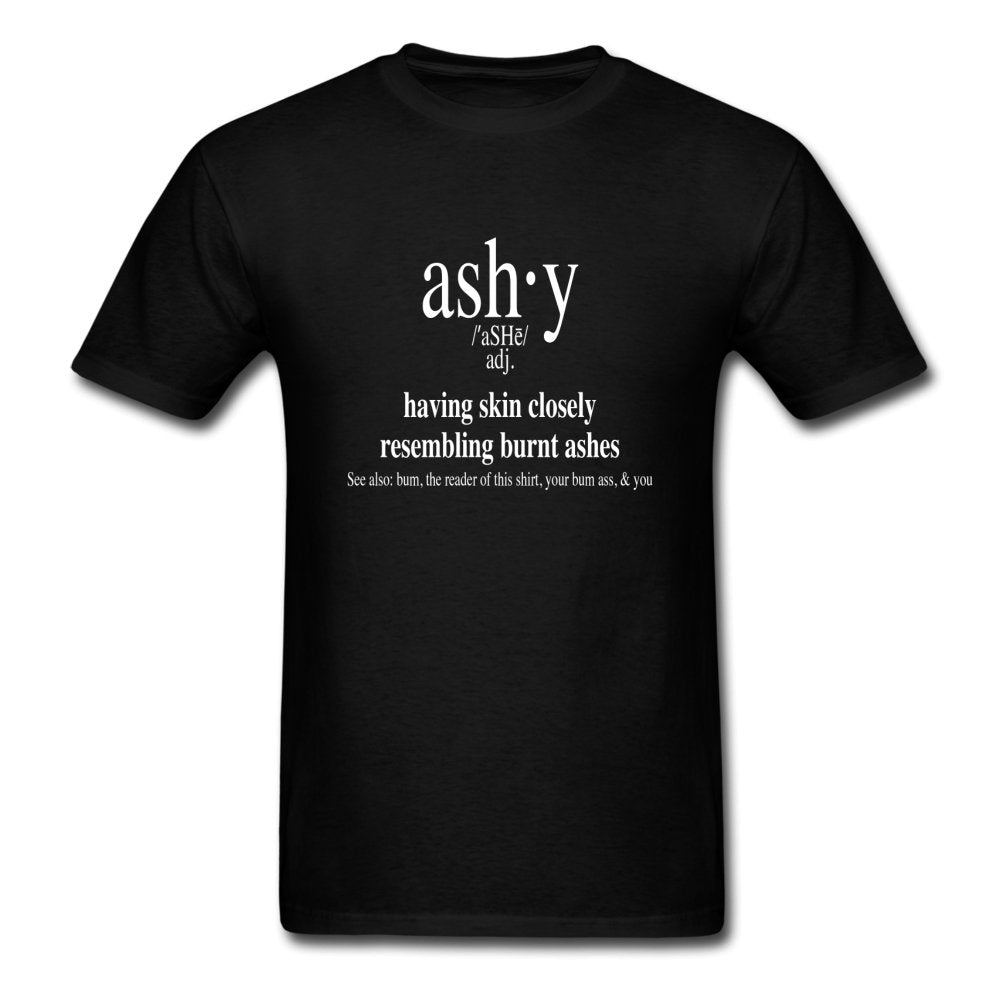 Men's T-Shirt Ashy Definition (white) - Unisex's T-Shirt - Neter Gold - black / S - NTRGLD