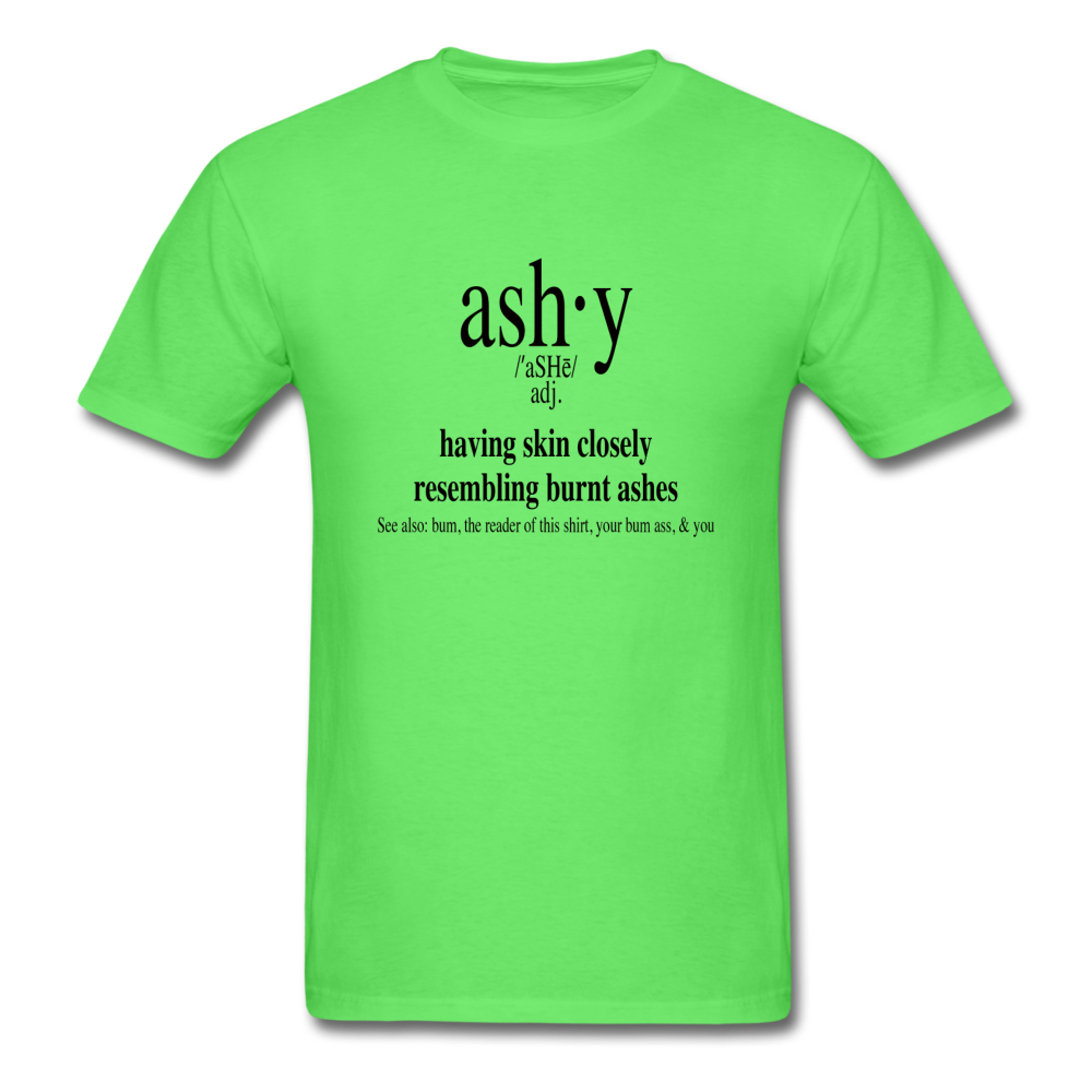 Men's T-Shirt Ashy Definition (black) - Unisex T-Shirt - Neter Gold - kiwi / S - NTRGLD
