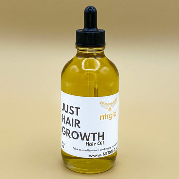 JUST HAIR GROWTH OIL - Improve Your Lackluster Edges - Neter Gold - 2 oz - NTRGLD