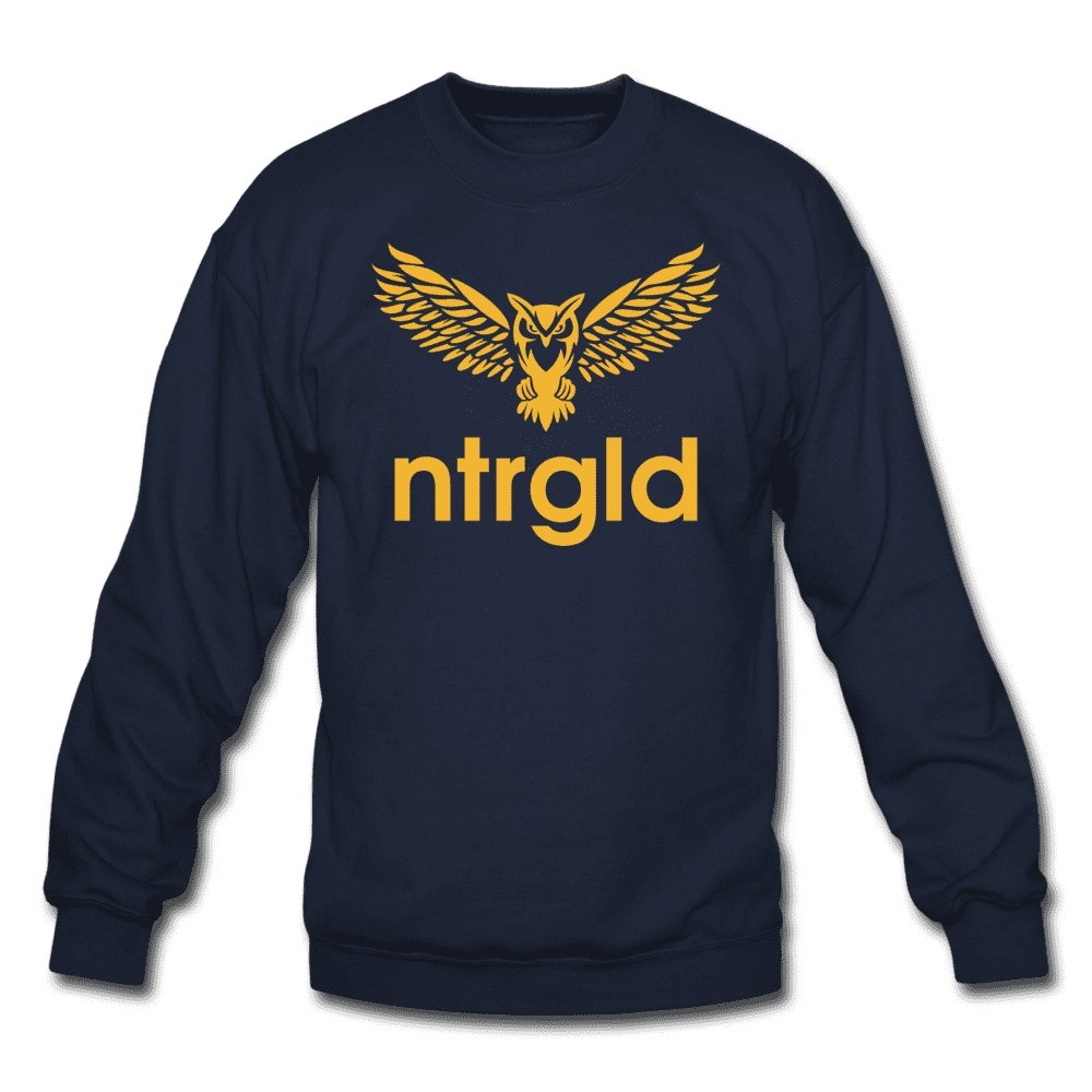 Crewneck Sweatshirt NEBU OWL - Crewneck Sweatshirt - Neter Gold - navy / S - NTRGLD