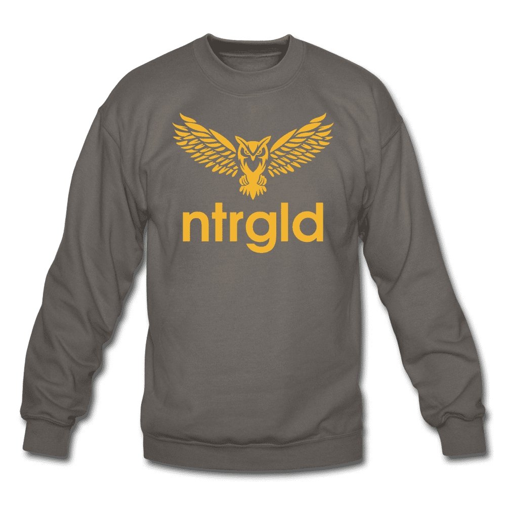 Crewneck Sweatshirt NEBU OWL - Crewneck Sweatshirt - Neter Gold - asphalt / S - NTRGLD