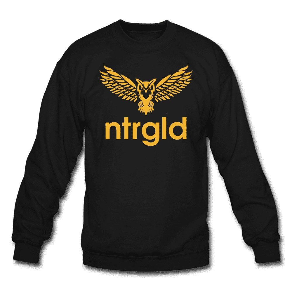 Crewneck Sweatshirt NEBU OWL - Crewneck Sweatshirt - Neter Gold - black / S - NTRGLD