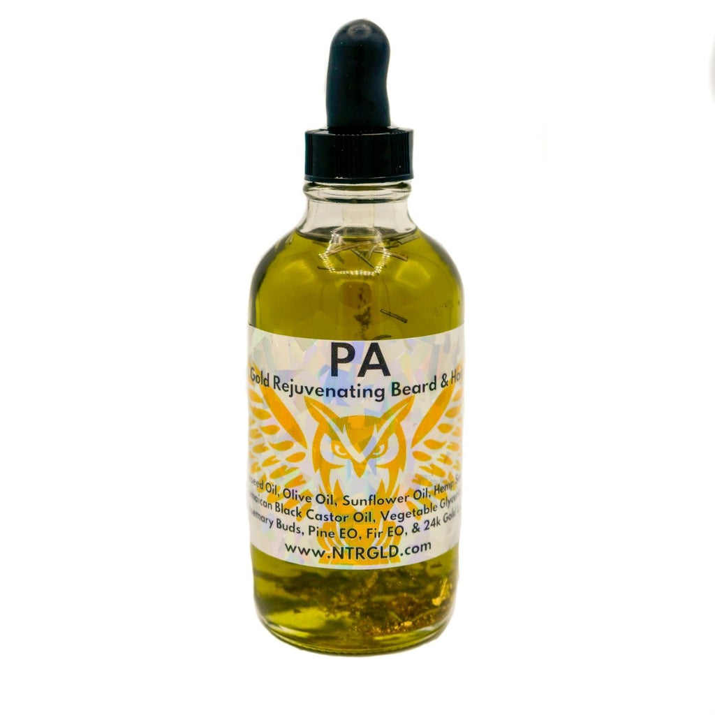 PA - 24k Gold Rejuvenating Beard & Hair Oil - Neter Gold - NTRGLD