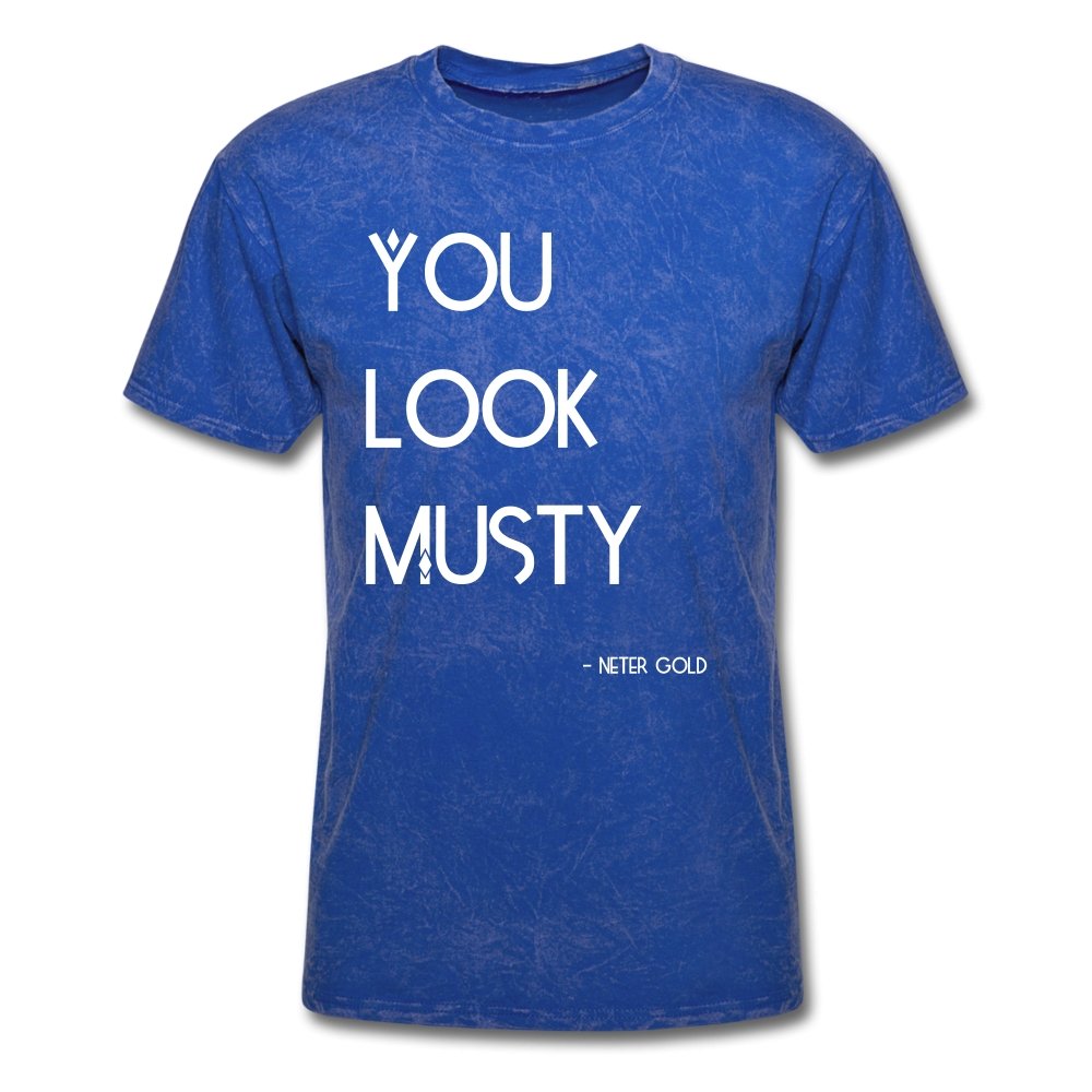Men's T-Shirt You Must Be... Musty - Men's T-Shirt - Neter Gold - mineral royal / S - NTRGLD