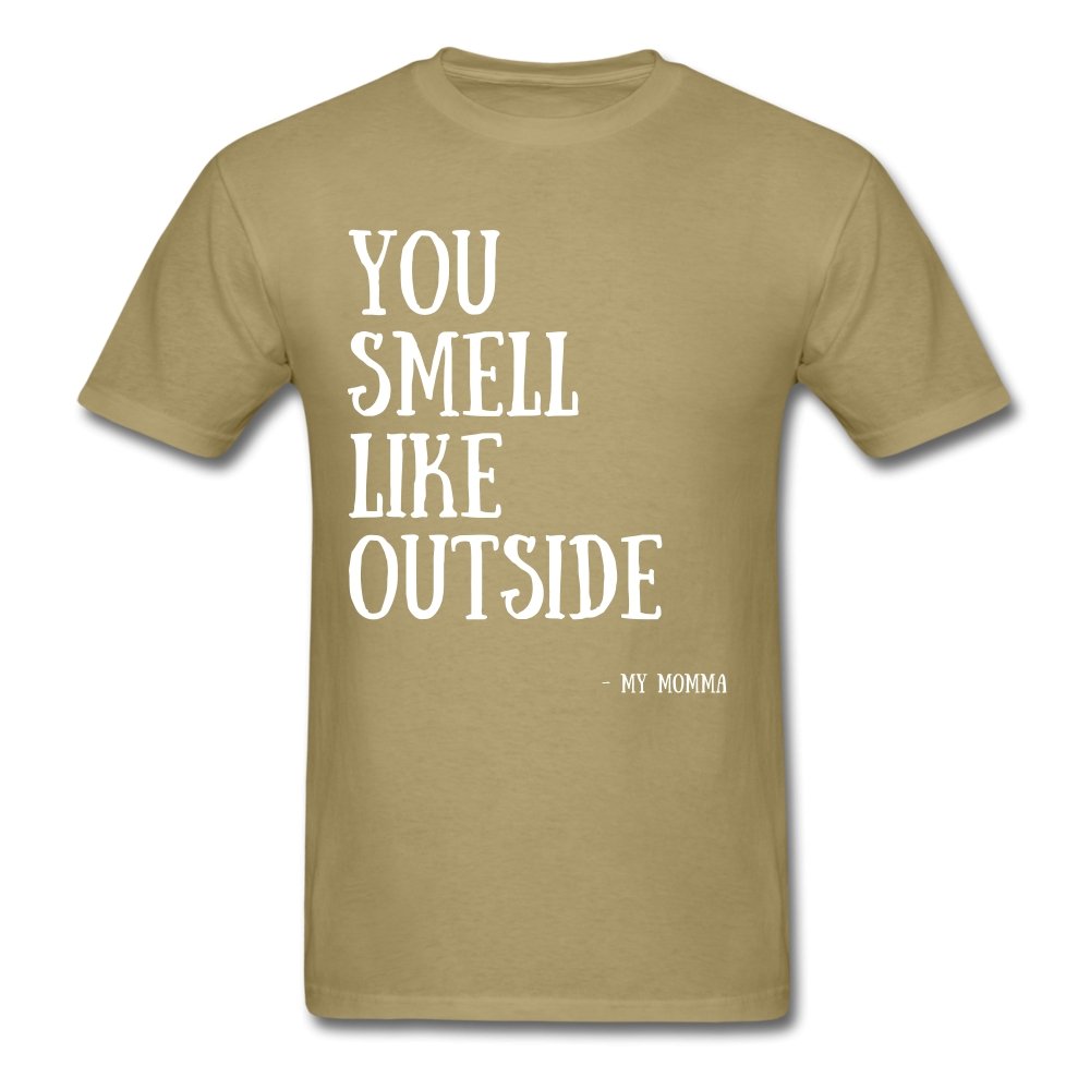 Men's T-Shirt You Smell Like Outside - Men's T-Shirt - Neter Gold - khaki / S - NTRGLD