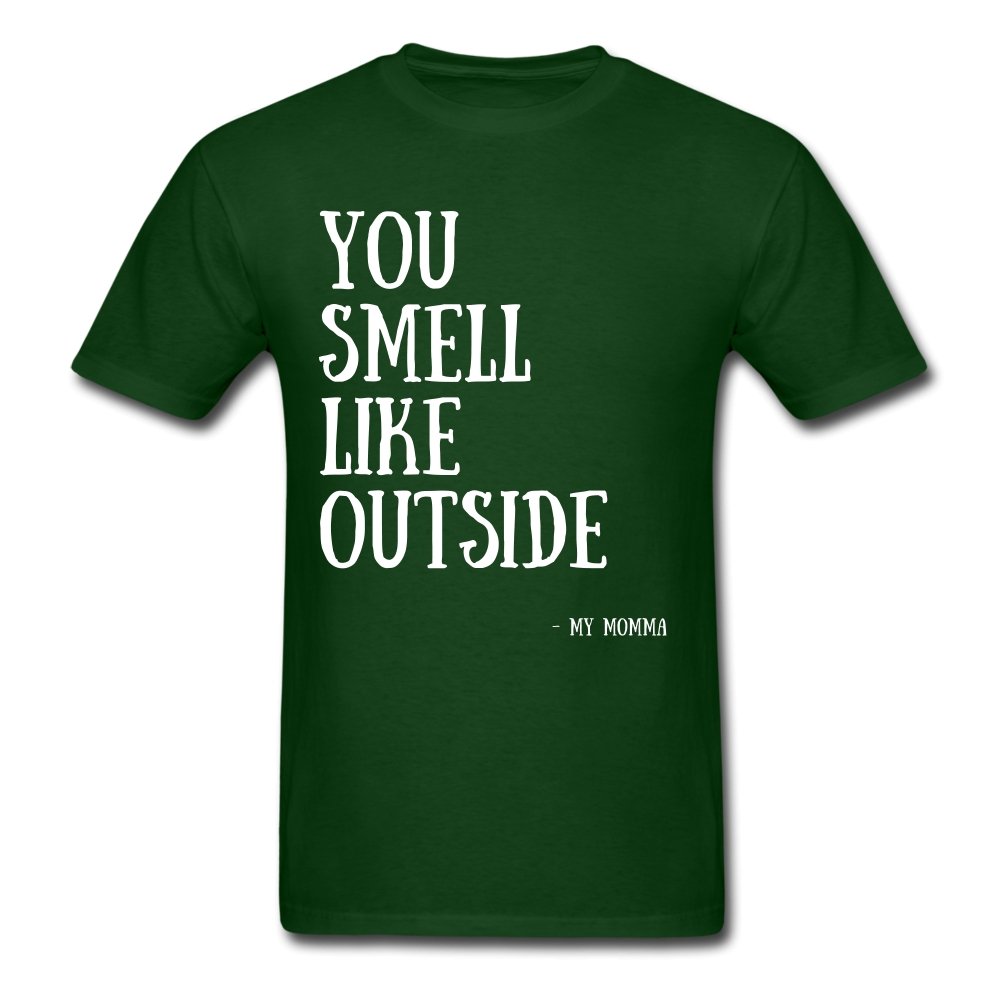 Men's T-Shirt You Smell Like Outside - Men's T-Shirt - Neter Gold - forest green / S - NTRGLD