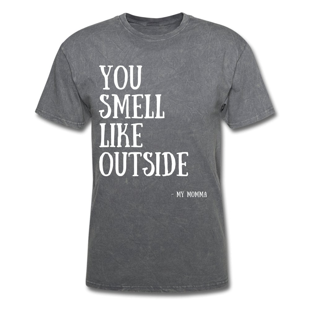 Men's T-Shirt You Smell Like Outside - Men's T-Shirt - Neter Gold - mineral charcoal gray / S - NTRGLD