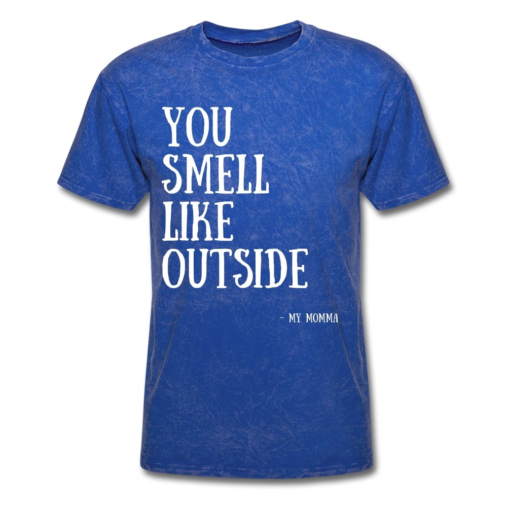 Men's T-Shirt You Smell Like Outside - Men's T-Shirt - Neter Gold - mineral royal / S - NTRGLD