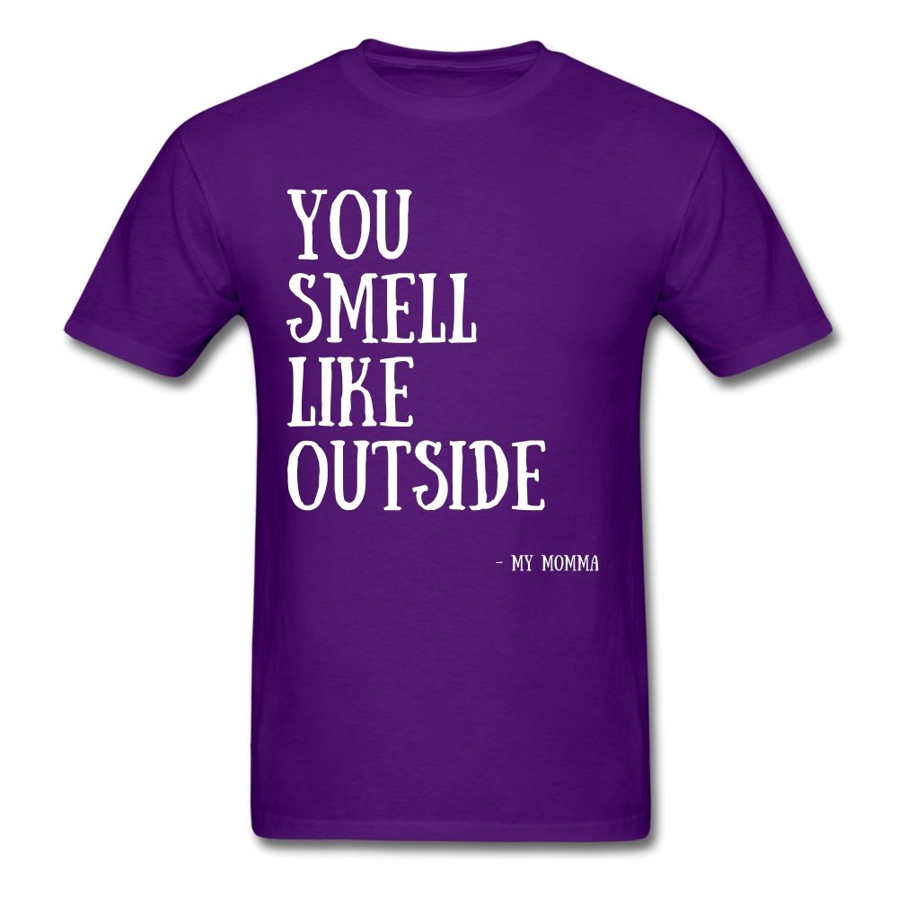 Men's T-Shirt You Smell Like Outside - Men's T-Shirt - Neter Gold - purple / S - NTRGLD