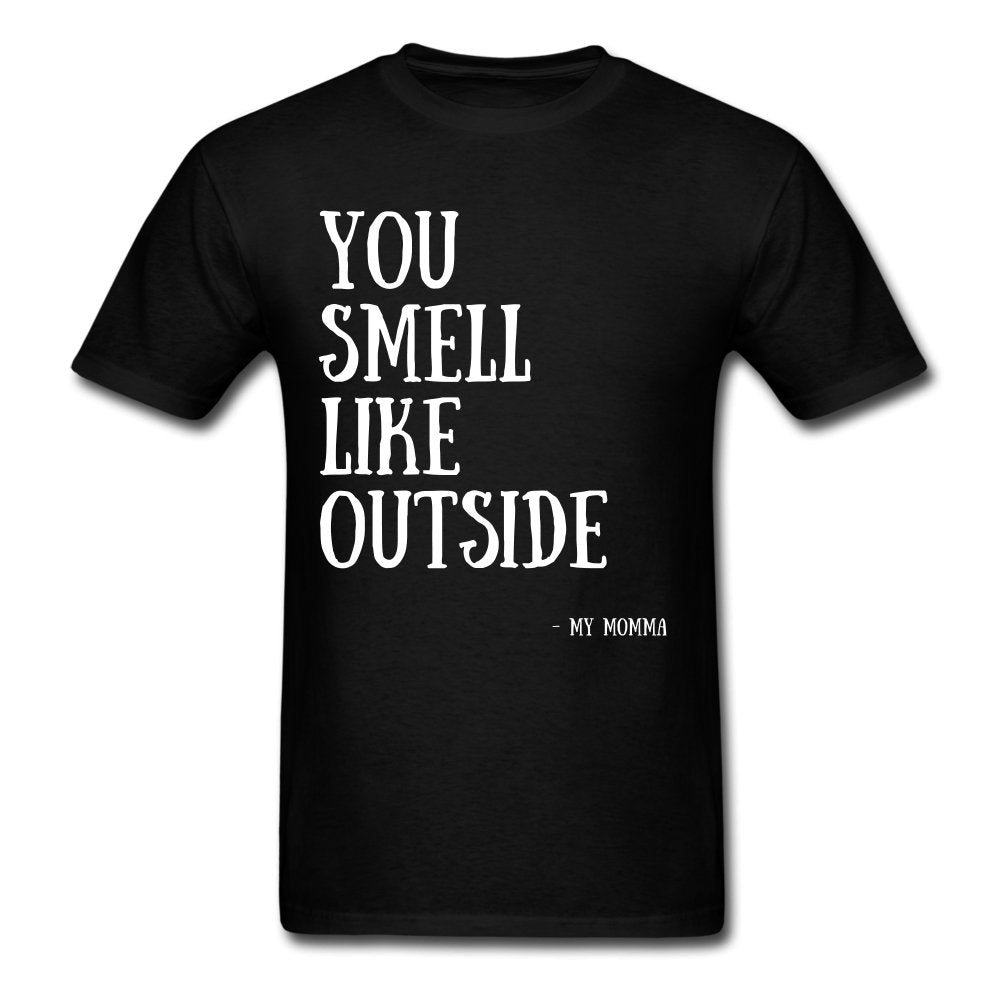Men's T-Shirt You Smell Like Outside - Men's T-Shirt - Neter Gold - black / S - NTRGLD