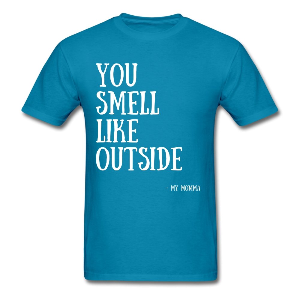 Men's T-Shirt You Smell Like Outside - Men's T-Shirt - Neter Gold - turquoise / S - NTRGLD