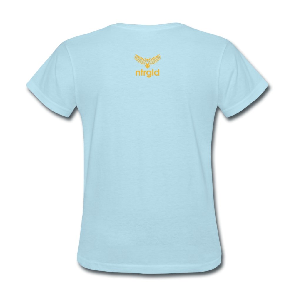 Women's T-Shirt You Smell Like Outside - Women's T-Shirt - Neter Gold - powder blue / S - NTRGLD