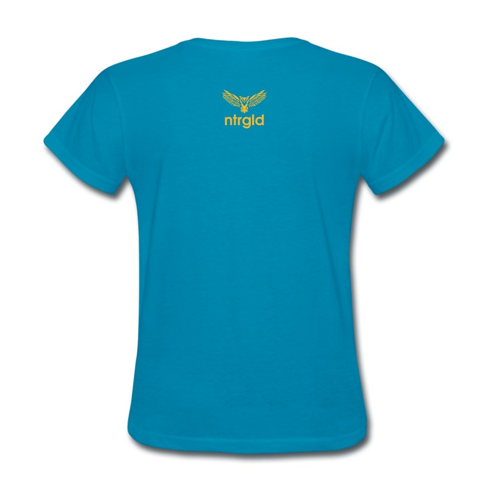Women's T-Shirt You Smell Like Outside - Women's T-Shirt - Neter Gold - turquoise / S - NTRGLD